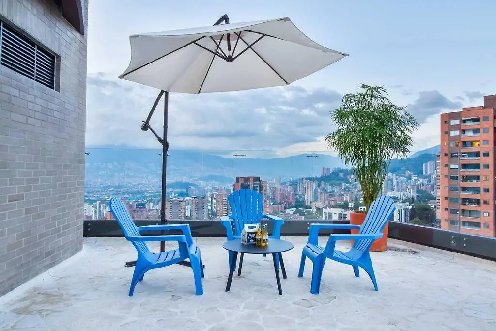 Suite 1304 El Poblado Con Espectacular Vista Medellin Apartment